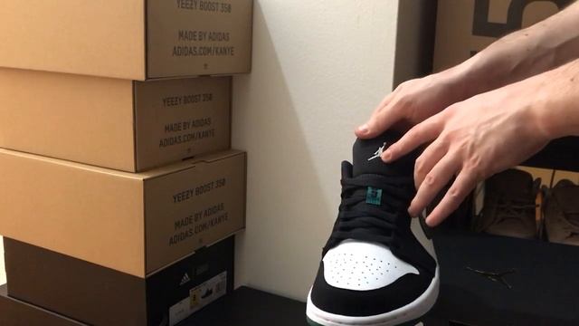 JORDAN 1 LOW PINE (mystic) GREEN - EARLY REVIEW - NOT HIGH OR MID !!
