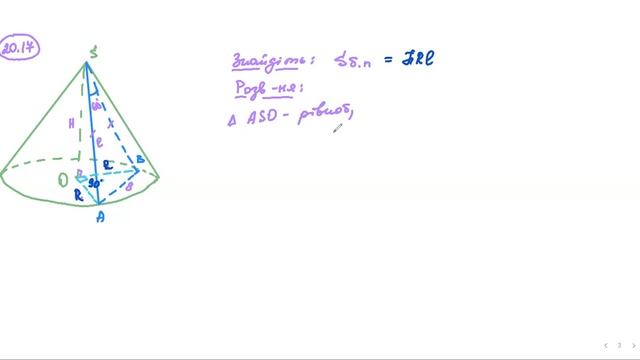 Конус. 1 ч. Геометрія. 11 кл (18.12.23)