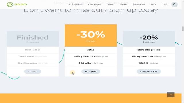 PARQ разбор прибыльного ICO