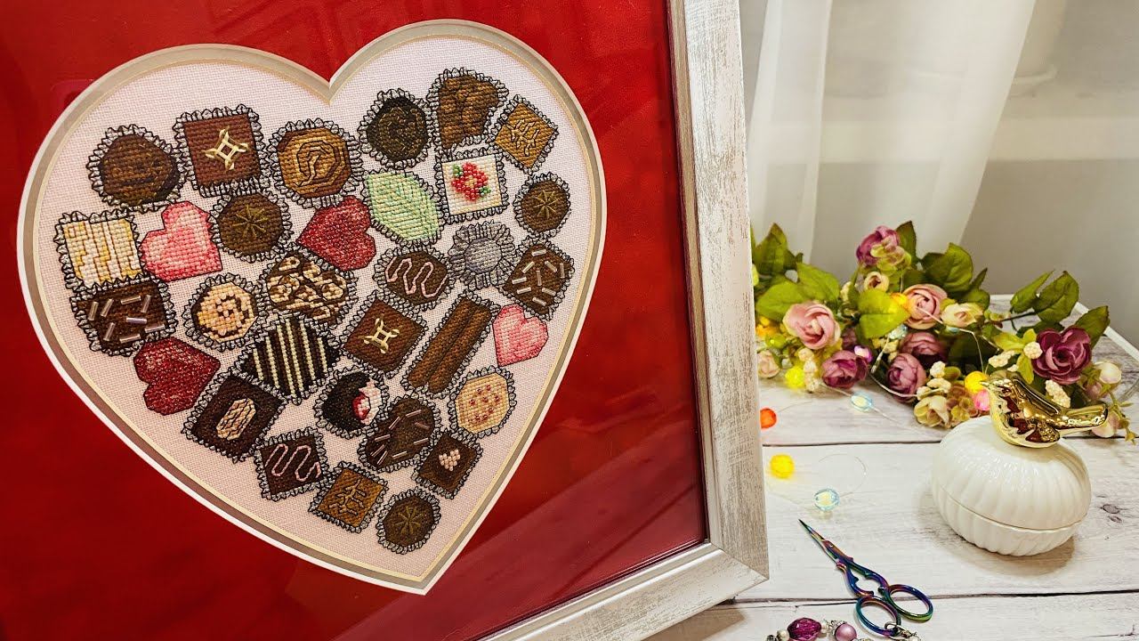 21. ДВА ФИНИША/вышивка крестом и бисером/покупки/оформленные вышитые работы