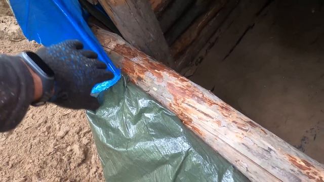 Bury A Large Dugout, Shelter Building, Log Cabin Underground, Building No Talking