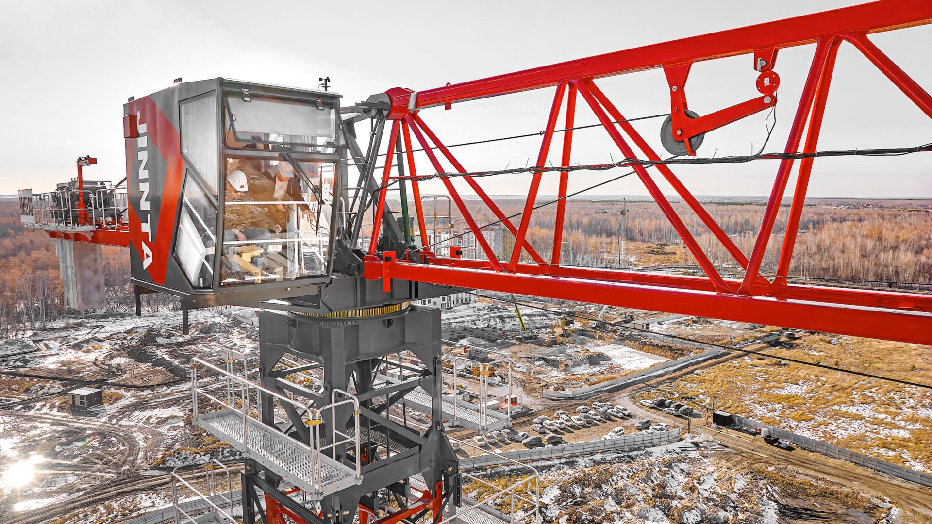 БАШЕННЫЕ КРАНЫ JINNTA C7026Р-12 В РАБОТЕ!