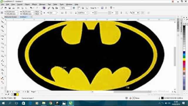 Tutorial Corel Draw On How To Get Batman Logo Vector