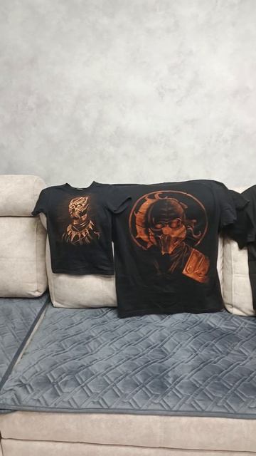 мои работы с росписями на одежде.mp4