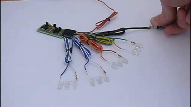 RC LED Lights Kit - Strobe & Flash Chaser 4 Channel