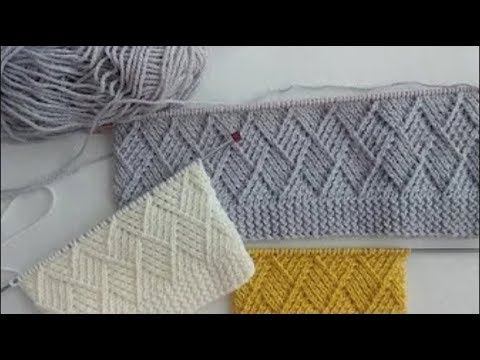 Шикарный узор Ромбы для свитера и кардигана