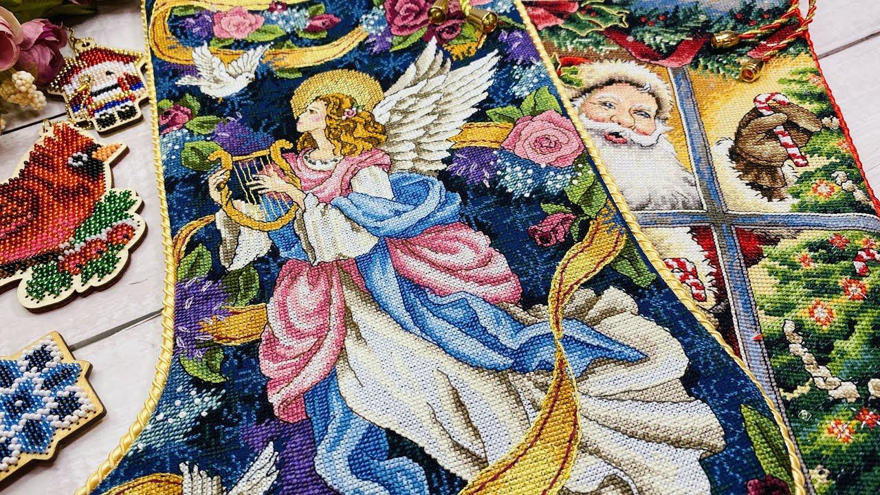 22. Романтичная вышивальщица - финиш работы/Новый конверт для вышивки/Оформление сапожков Dimensions