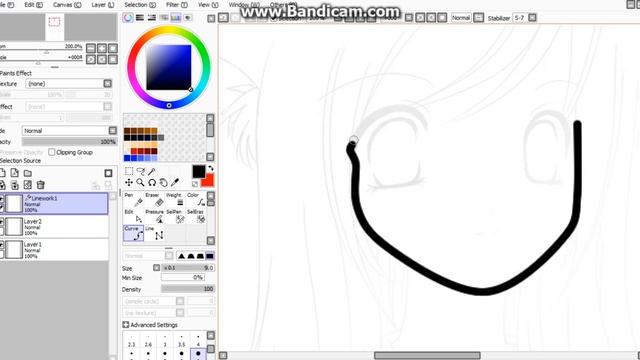 Рисуем в Sai (АНИМЕ)