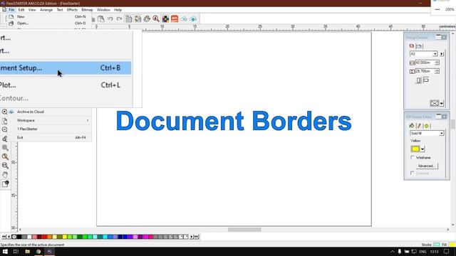 SAi FlexiSTARTER 19 The Design Mat And Canvas Borders (Part 11) User Interface Mini-Series
