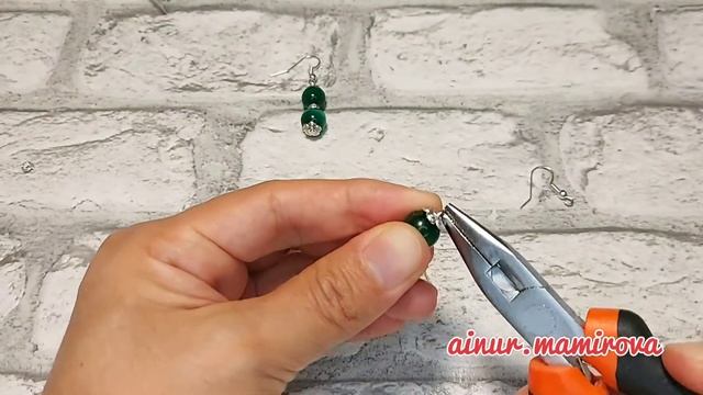 Сырға жасау. Ең оңай жасалынады.