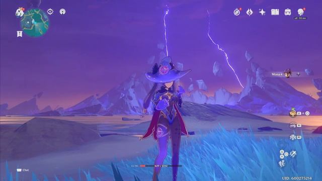 Mona 4K Electro Prism Power, Sailor Moon Transformation In Inazuma, Genshin Impact