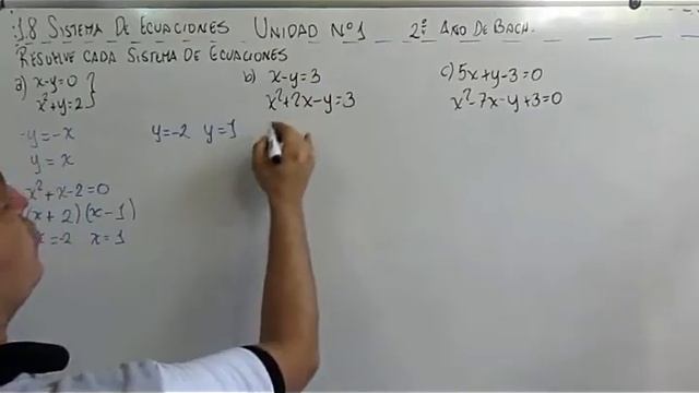 1.8 SISTEMA DE ECUACIONES 2º AÑO