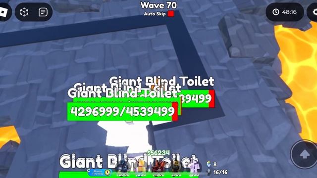 Играю в энд лис мод в Skibidi Toilet Tower Defence
