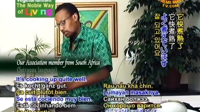 Traditional Batswana Tribe Meal: Sorghum, Spinach, Vegan Sausage,and Chakalaka (In Setswan