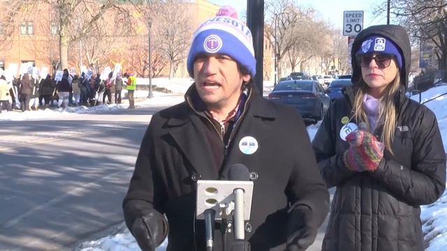 Minneapolis Federation Of Teachers Host A Press Conference