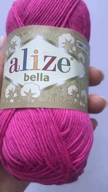 Подробный обзор пряжи Alize Bella 50гр(Хлопок 100%) №489 Ярко-розовый