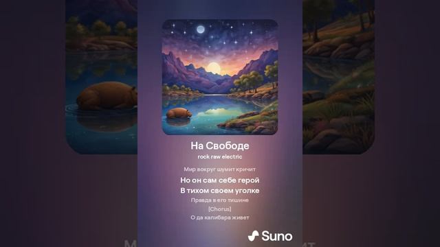 Капибара на свободе Suno