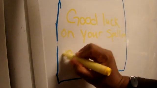 Yellow All Purpose Small Tip Neon Dry Erase Marker - Convenient Tool For Family Messages