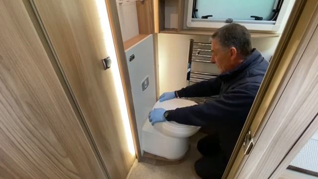 Demonstration Of A Thetford Motorhome Toilet