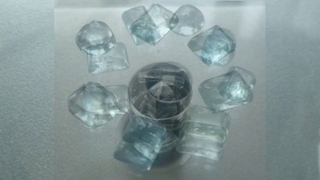 Кабошоны аквамарина, прямоугольник 6-9 мм