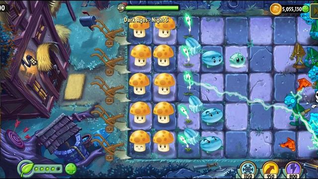 Растения против зомби 2 : уровни 1-6 (Dark Ages)