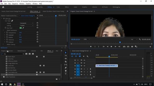 Cara Mengganti Background Green Screen Video Dengan Adobe Premiere