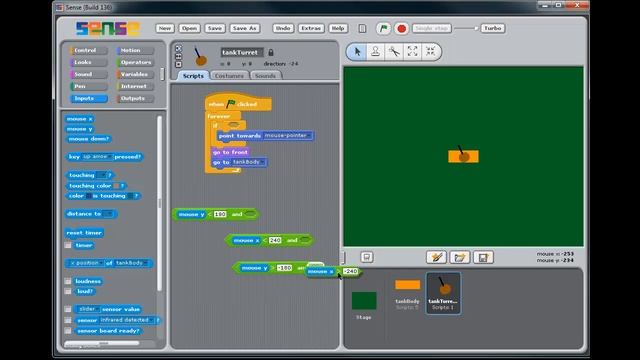 Sense Tutorial Tank Game - 2