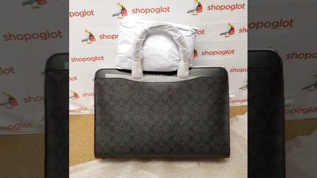 Мужской портфель Coach: распаковка из США №431 👜 Shopoglot