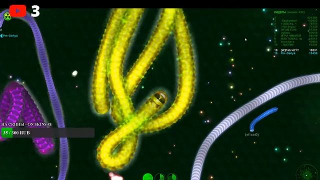 Stream Wormax.io Игра С Подписичками! PatriotYT - Stream Wormax.io Subscribed Game!