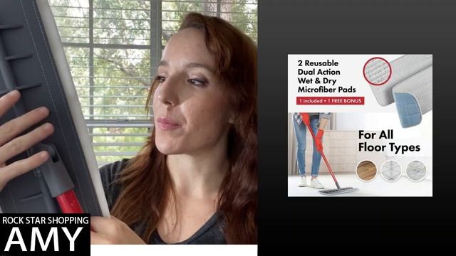 100% Silicone Head + REUSABLE Wet/Dry Mop Pad Makes Tyroler The BEST Mop | Multipurpose Floor Mop