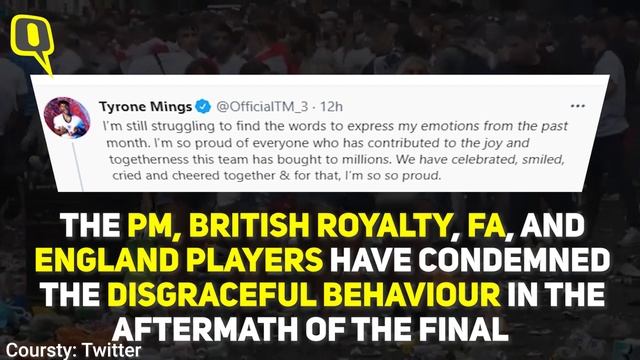 British Football 'Fans' Let Country Down After England Team's Inspiring Euro 2020 Run | The Quint