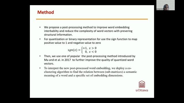 Word Embedding Interpretation Using Co Clustering