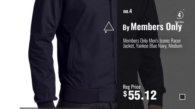 Top 10 Members Only Men Clothings [ Winter 2018 ]: Members Only Men's Original Iconic Racer Jacket,