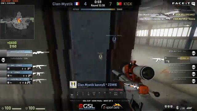 CS:GO VODS | K1CK Vs CLAN MYSTIK - Map 2 - GSL Egamingbets Cup - Playoffs