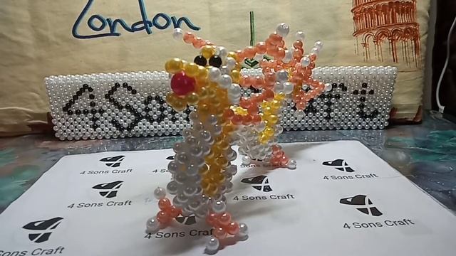 Beaded Beautiful Chinese Dragon