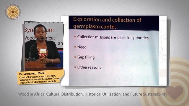 2013 World Wood Day Symposium - Margareth Mollel