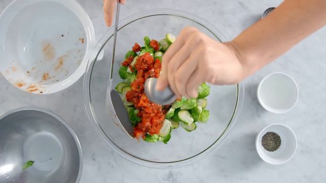 Oven Roasted Brussels Sprouts With Tomatoes