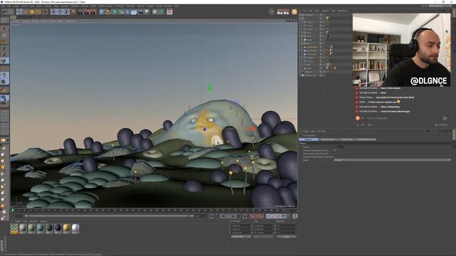 Hazy Swamp Scene With The Physical Sky Object In Cinema 4D // The Practice 199