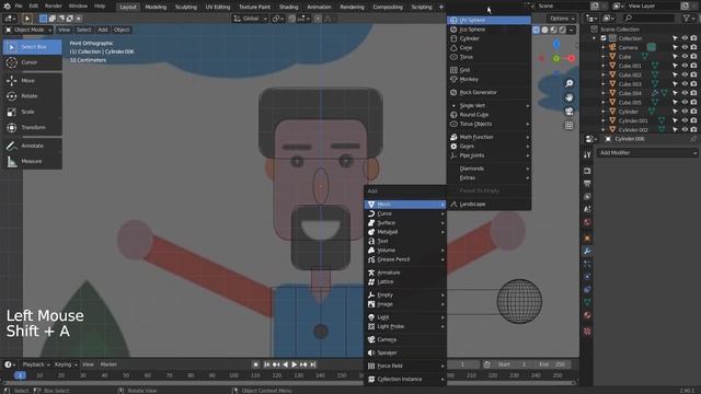 Blender Beginner Series No. 46 - Modeling A Low Polygon Human Character