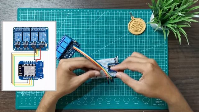 TUTORIAL CONTROL ON/OFF 4 BUAH RELAY DENGAN MODUL WEMOS D1 MINI #VLOG7
