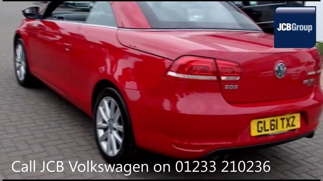 2012 Volkswagen Eos SE TDI BLUEMOTION TECHNOLOGY DSG 2l Salsa Red GL61TXZ For Sale At JCB VW Ashfor