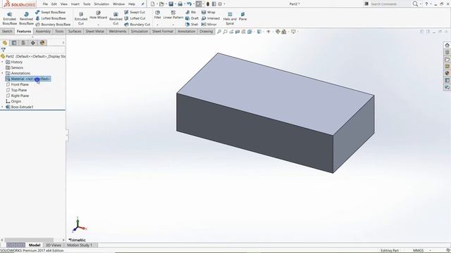 Assign Material And Measure Mass In SolidWorks