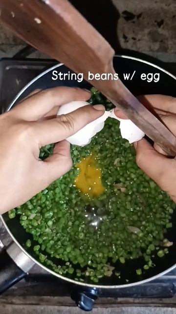 string beans w egg 