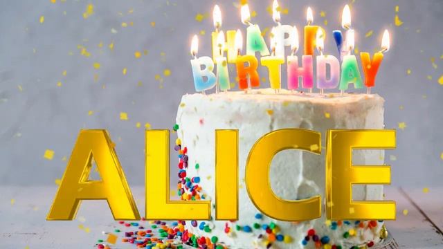 Tanti Auguri A Te ALICE - Buon Compleanno - Tanti Auguri #tantiauguriate #tantiauguri