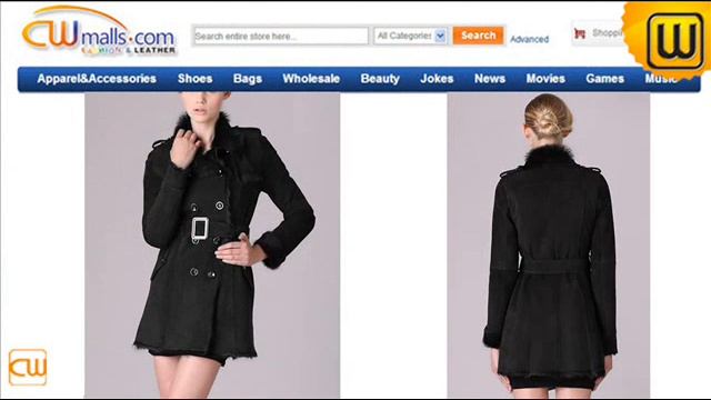 Women Black Shearling Winter Coat CW640280 Jackets.cwmalls.com