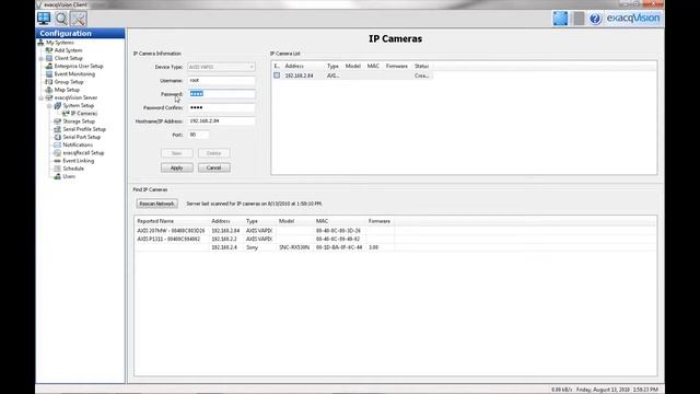 Using And Adding IP Cameras - ExacqVision Online Training Series