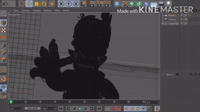 Fnaf 6- Scrap Trap in fire REMAKE Speed Art