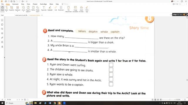 P 106 107 SB Reading Test Module 8 Smart Junior 4 @Yellow_English