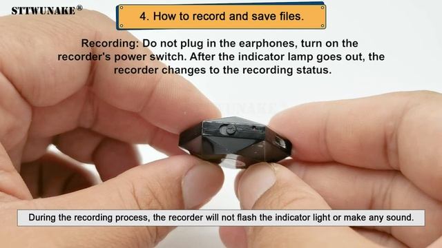 Mini Voice Recorder,Digital Audio Recorder,Small Listening Device,Necklace Shape,STTWUNAKE