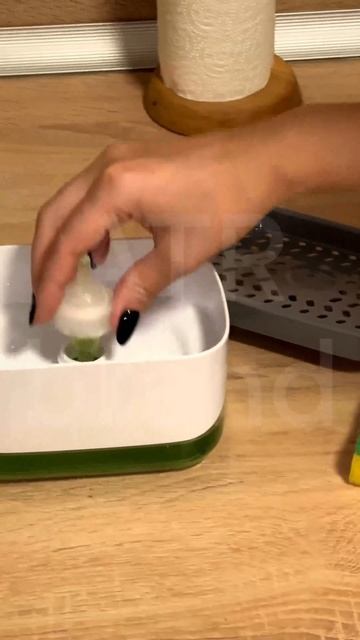 Мыльница с диспенсером 2 в 1